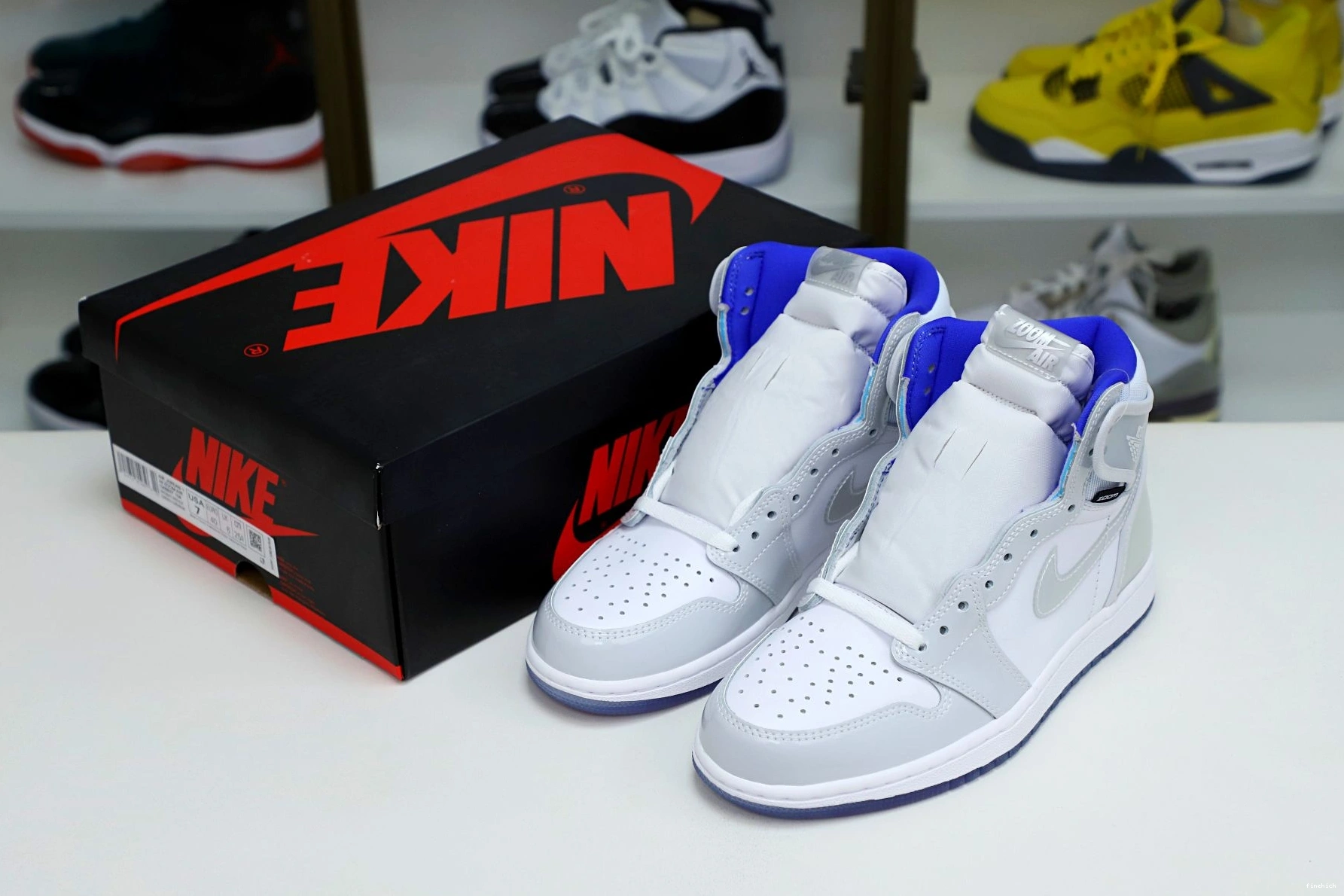 JORDAN BLUE' ZOOM 'RACER AIR 1 HIGH 0126